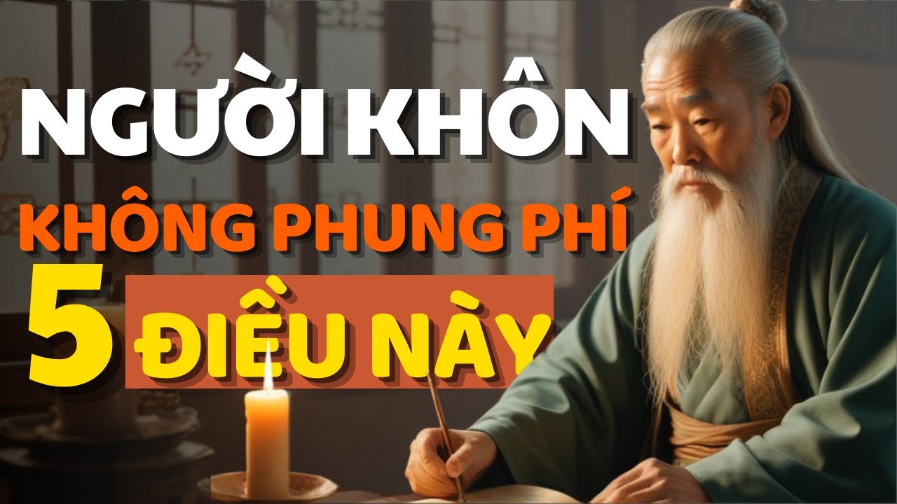 Cổ Nhân Dạy 5 Điều Không Bao Giờ Phung Phí - Người Khôn Ngoan - Triết ...