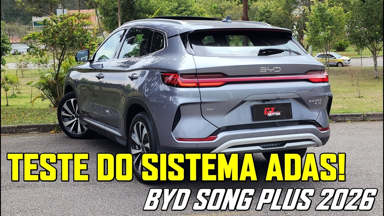 BYD Song Plus 2026 consegue dirigir sozinho? Testando o sistema ADAS!