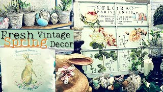 Fresh High End Vintage Easter/ Spring Decor 🐇🐣🐥French cottage chic part 1
