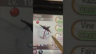 Shiny AZ floette in Pokémon Y