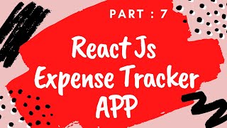 Expense Tracker App | React JS & Material UI | Part : 7 add new transaction