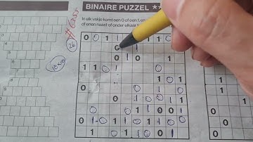 (#6355) Saturday. Binary01 Sudoku puzzle. Bonus Extra edition. 04-29-2023 Extra part 3 of 4