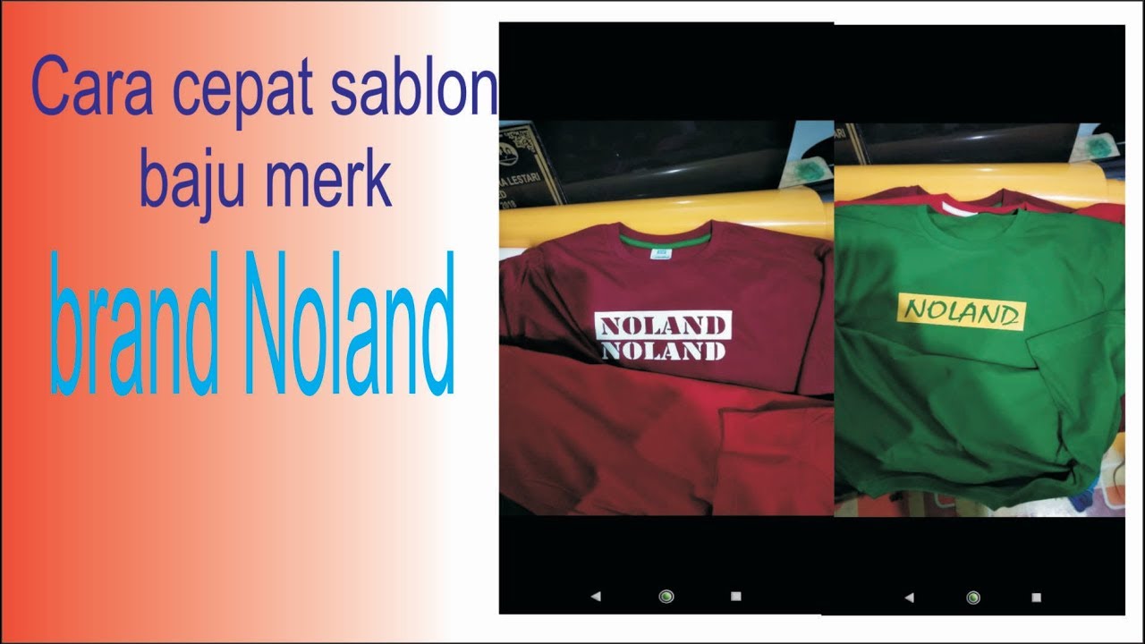  cara  cepat sablon  baju  untuk brand merk YouTube