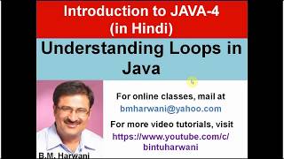 Java Lecture 4 (Hindi) - Understanding Loops in Java (do while, while & for)