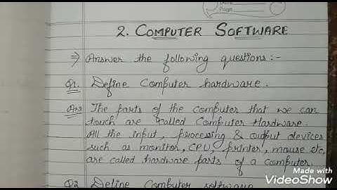 Class 3rd | Chapter 2: Computer Software (Part 3)