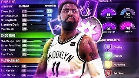 NBA2K20 KYRIE IRVING BUILD! BEST DEMIGOD ISO BUILD! BEST PLAYMAKING SHOT CREATOR BUILD IN NBA 2K20!