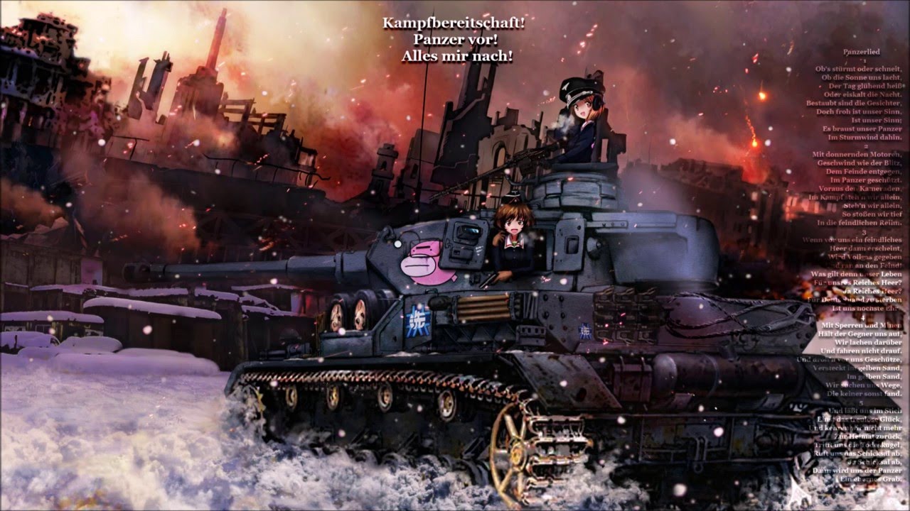 Girls Und Panzer ガールズ パンツァー Going Panzer Way Youtube