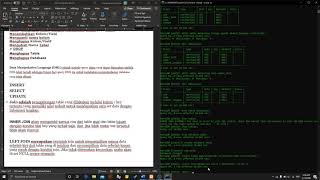 DDL,DML,DCL dan relation table(join) pada Mysql Xampp