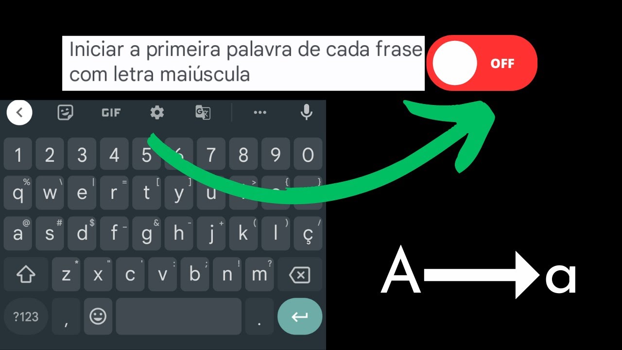 Como colocar a letra inicial minuscula no teclado Android - YouTube