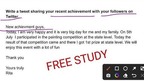 how to write twitter post in exam||how to write twitter post 2nd semester#twitter @FreestudyD