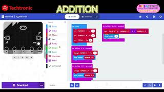 Explore STEM & Coding with micro:bit : SIMPLE CALCULATOR  #microbit #TECHTRONIC #MESAC2022