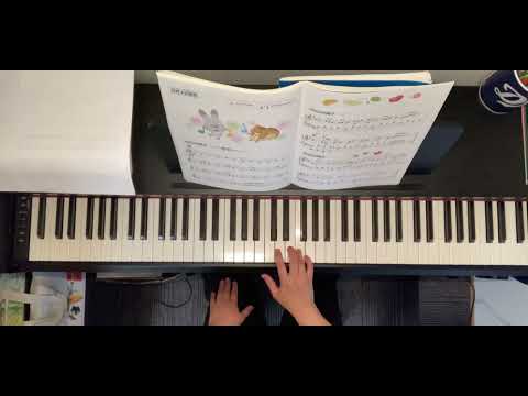 みんなのオルガンピアノ　3   より　れんしゅう曲　6 (付点4分音符の練習)