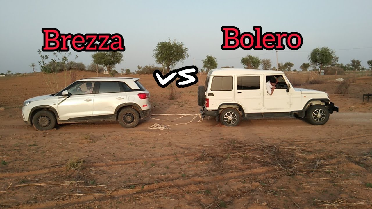Mahindra Bolero VS Maruti Suzuki Brezza Power Test 💪🏻👌💪🏻