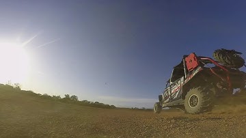 Polaris rzr chase by drone