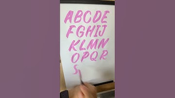 Alphabet Practice - Sign Painting