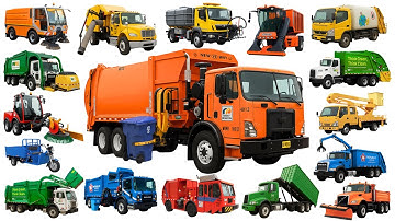 Garbage Trucks & Recycling Trucks for Kids 🚛♻️ | Learn City Cleaning Vehicle Names & Sounds