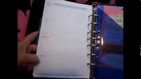 My Day-Timer Planner Set Up
