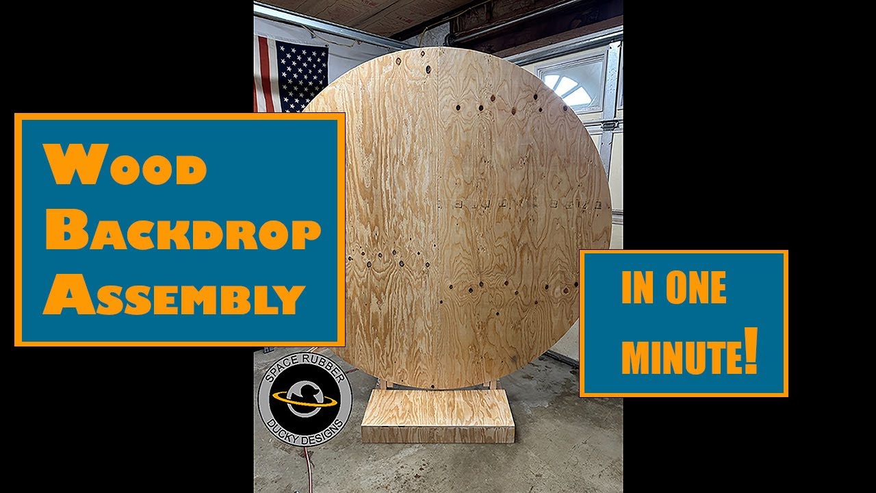 How to Assemble Your Wood Backdrop - In 1 Minute! - YouTube