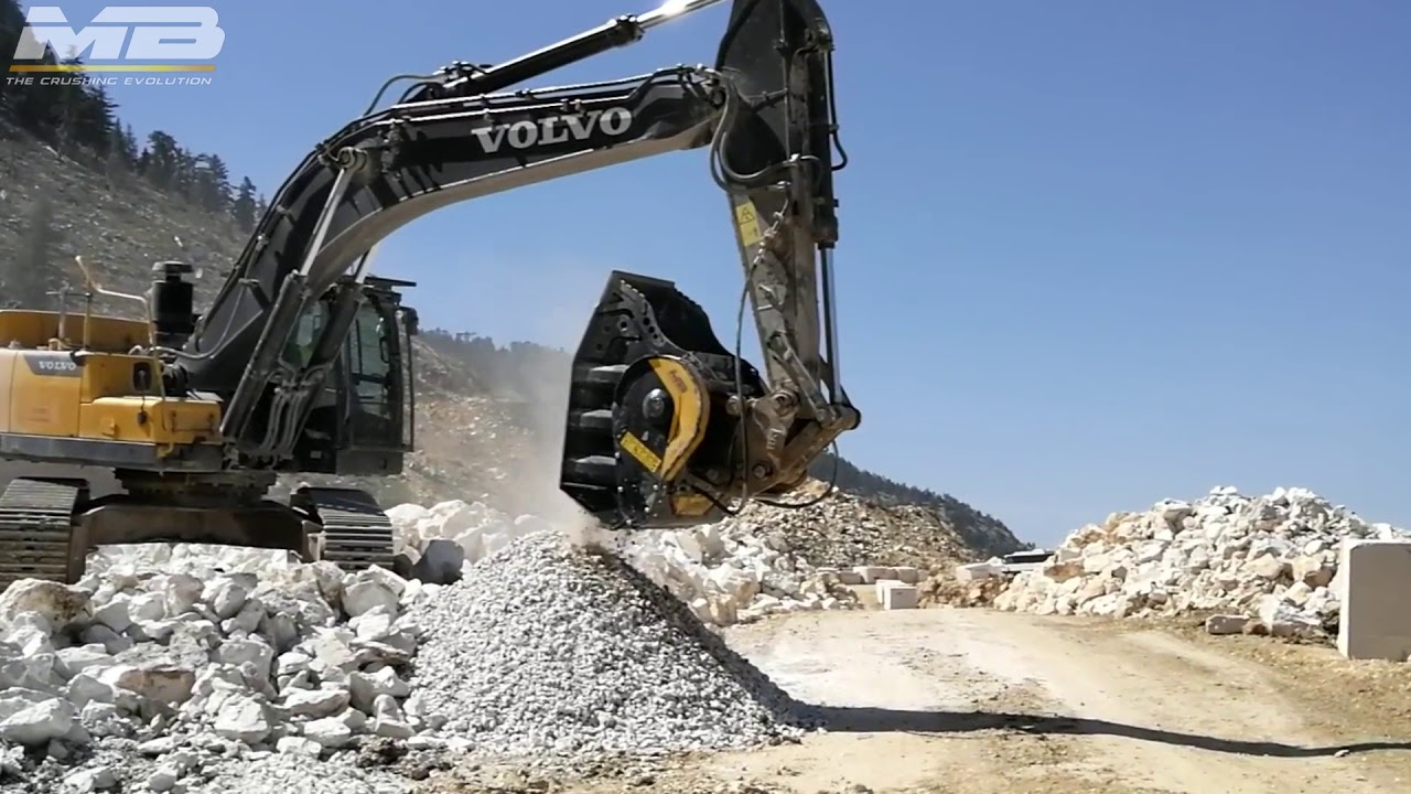 Crushing rocks in a quarry marble in Turkey with the BF90.3 YouTube