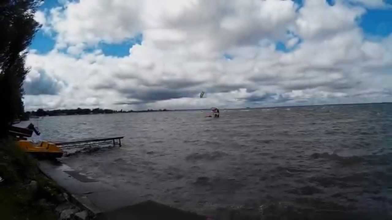 Kitesurf Baie des Brises (Quebec) le 12 aout 2015 YouTube