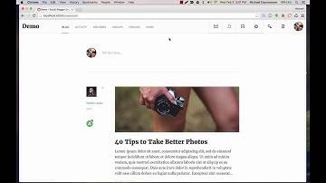 Intro to BuddyPress User Blog