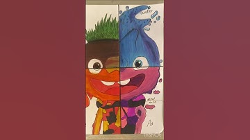 Drawing CLOD as different elements! Part 4 💨 (#shorts)