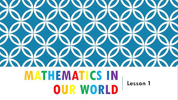 Mathematics in Our World
