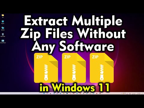 Windows 11 Secret - Extract Multiple Zip Files Without Any Software