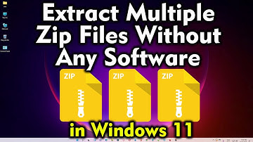 Windows 11 Secret - Extract Multiple Zip Files Without Any Software