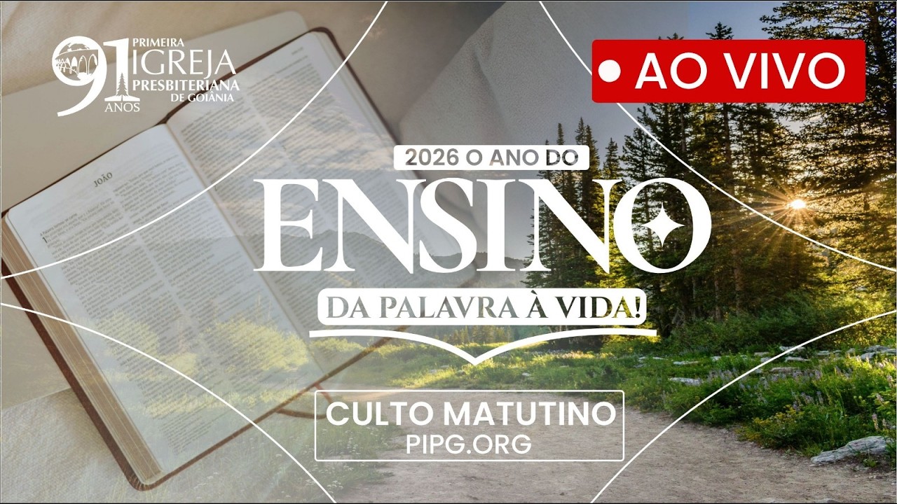 O privilégio da igreja por ter Presbíteros regentes - Culto Matutino - AO VIVO | 17/05 | 9h | PIPG