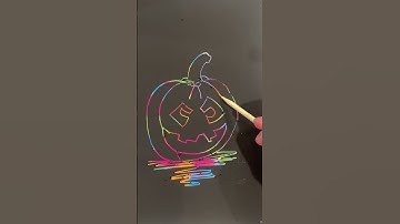 Simple Drawing Jack-o-lantern on Scratch Paper 🎃