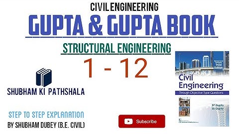 structural analysis | gupta & gupta book solution (1-12) |step to step explanation |by SHUBHAM DUBEY