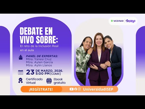 Miniatura de Debate en vivo "El reto de la inclusión real en el aula"
