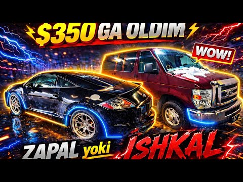AUKSIONDAN 350$ GA MOSHINA OLDIK. YANGI PROEKT BOSHLAYABMAN.