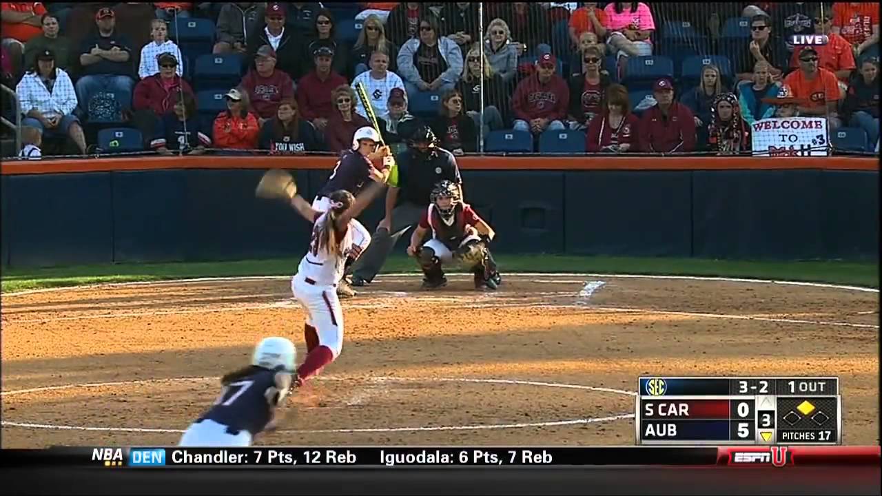 04/20/2013 South Carolina vs Auburn Softball Highlights YouTube