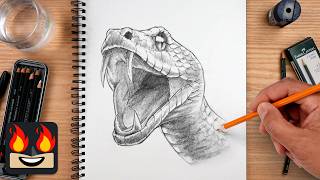 How To Draw a Snake | Reptile Sketch Tutorial (Step-by-Step)
