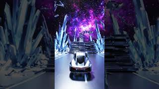 Futuristic car driving on a road that constantly morphs into curves #futuristiccars #car #shorts