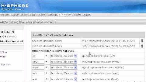 How to add server aliases in H-Sphere