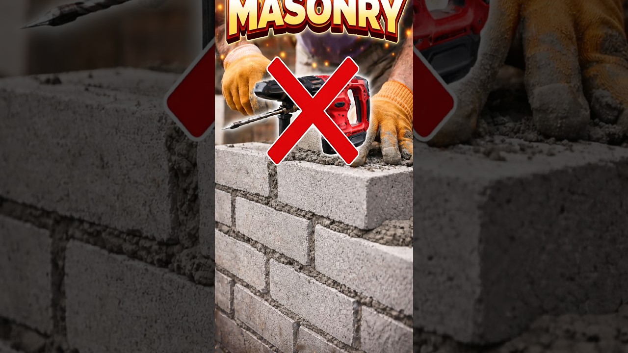 Сверление кирпича, шлакоблоков и бетонных плит (БЕЗ перфоратора!) 