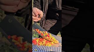 Outdoor Chicken Kofta Cooking 🍗 #campfirecooking #outdoorcooking