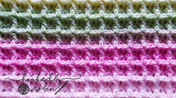 How to Crochet the Waffle Stitch