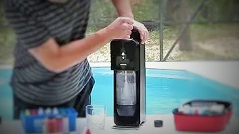 Pool Guy adjusts pH using Soda Stream