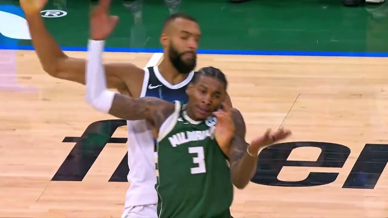 Rudy Gobert gets heated with Kevin Porter Jr and KPJ stood over him Timberwolves vs Bucks 😱