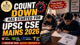 64 Days left || Mains 2026 || Day 20 || 4th Session || GS2 Answer Writing || @kudupsc