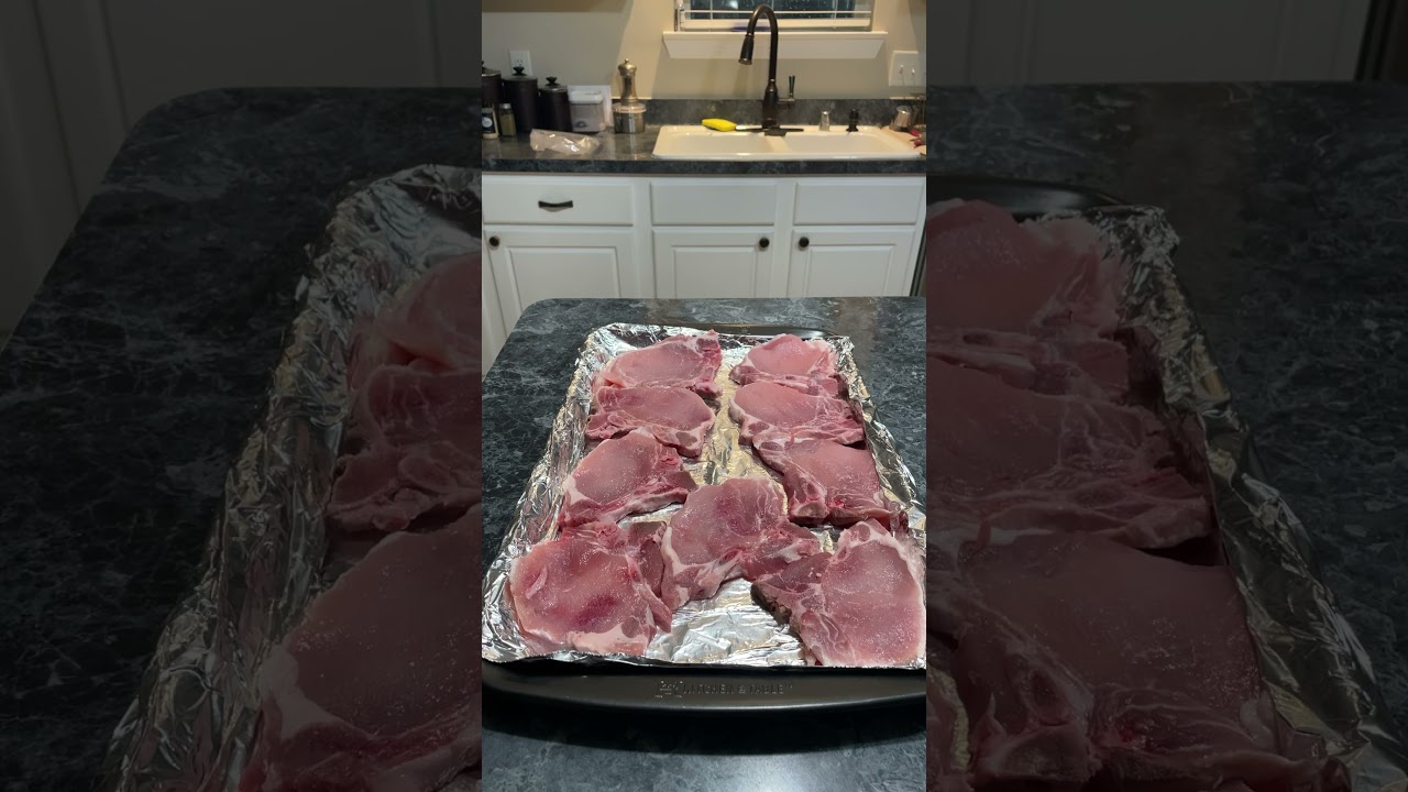 Oven baked BBQ pork chops 