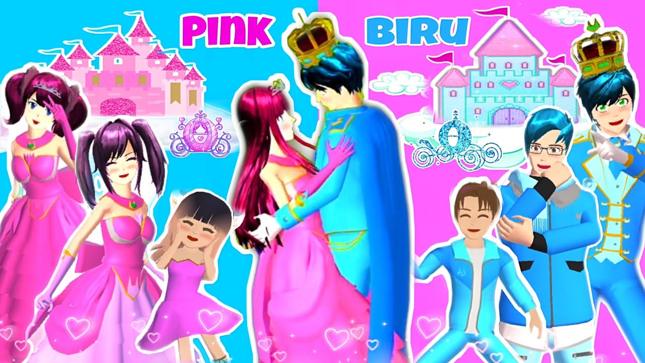YUTA VS MIO SAKURA Lomba MOBIL MOTOR Warna PINK BIRU dapat ISTANA -DRAMA SAKURA SCHOOL SIMULATOR SSS