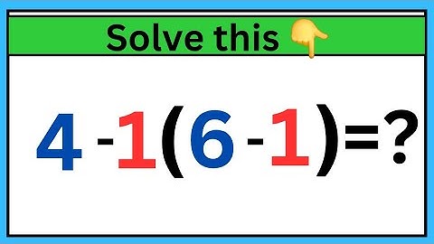 Maybe only 1 in 10 people  solve This Math Problem | Everyone solves this problem wrong PEMDAS 
