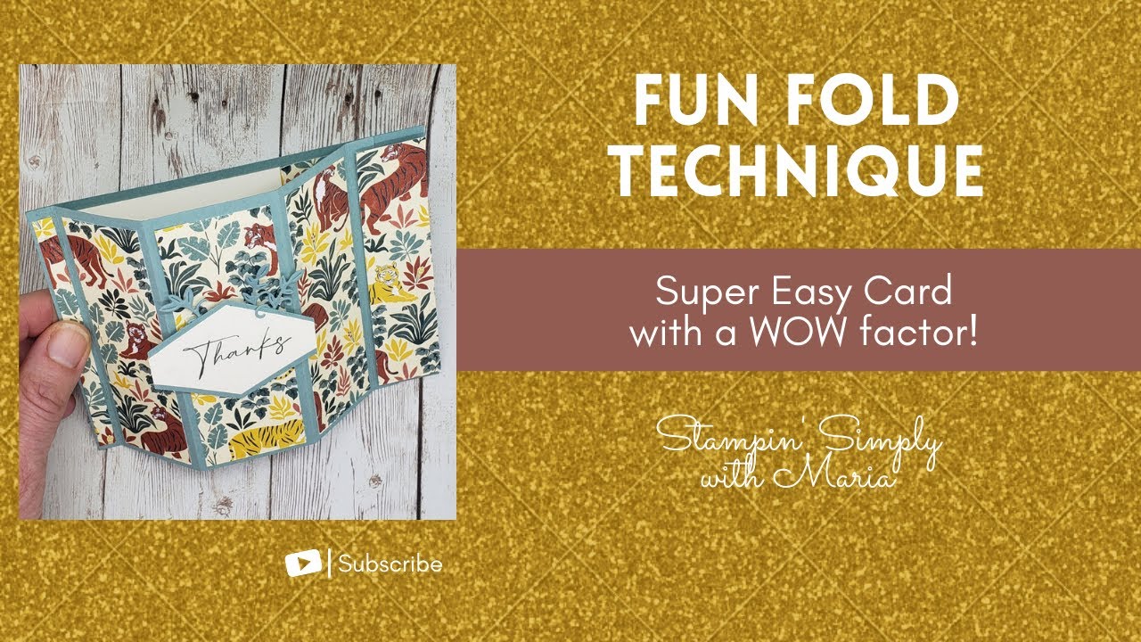 Bay Window Fun Fold Card Tutorial - YouTube