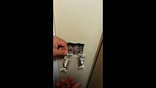 How to replace a light switch at double switch safely