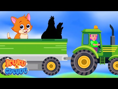 Tractor Puzzle Song! | Guess the Farm Animals - Fun Kids Song by Kuku and Cucudu